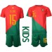Portugal Rafael Leao #15 Replika Babykläder Hemma matchkläder barn VM 2022 Korta ärmar (+ Korta byxor)